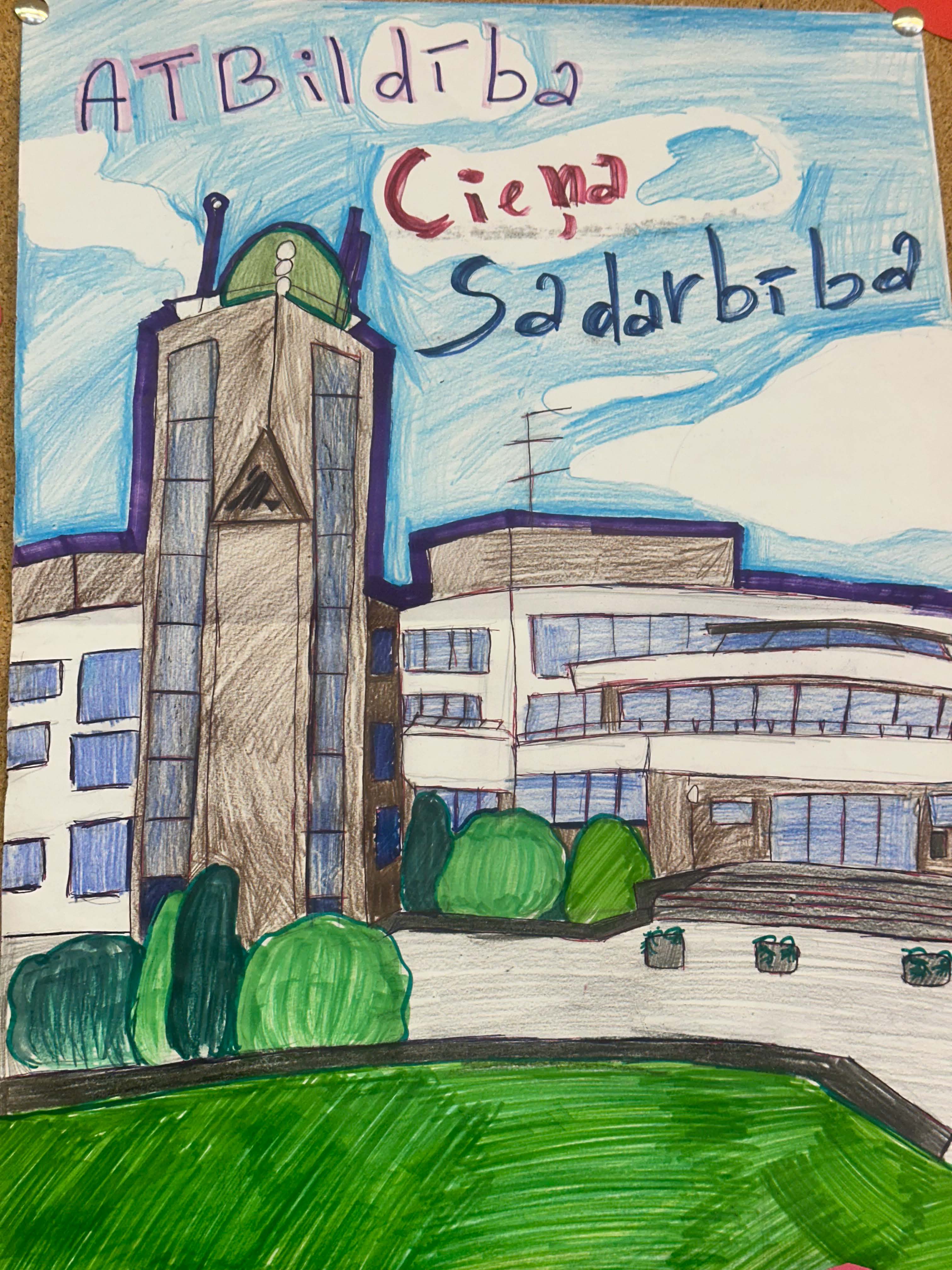 Skolas vērtības CIEŅA, ATBILDĪBA, SADARBĪBA